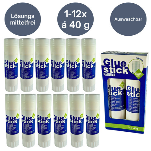 12x klebestift 40g - klebestift, á