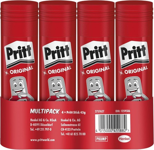 Pritt klebestifte 4er pack - klebestifte,, 4er-pack